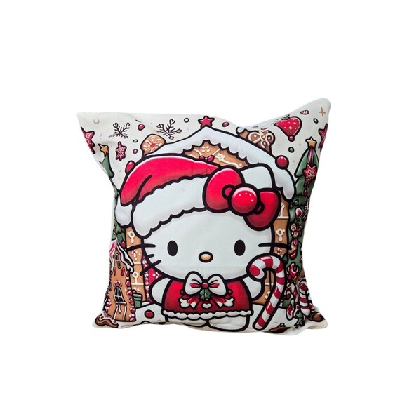 Hello Kitty Christmas cushion pillow cover 18"x18" - Picture 2 of 8
